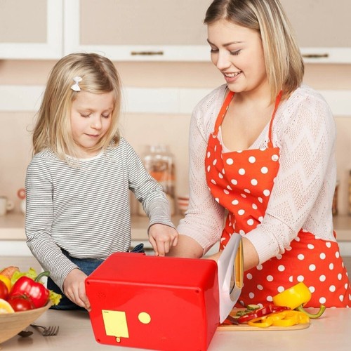 Playkidz Mikrowelle Küche Spielset mit Rollenspiel gefälschtes Essen - pädagogisch - Bild 7 von 8