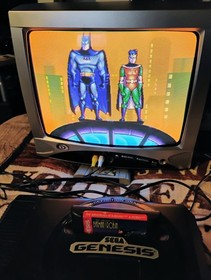 The Adventures of Batman & Robin (Sega Genesis, 1995) Just Game ,Need Cleaned.