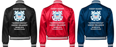 USCGC RELIANCE* WMEC-615 * RELIANCE CLASS*SATIN JACKET * USCG OFFICIAL LICENSE