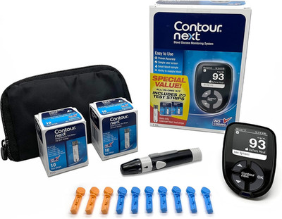 CONTOUR NEXT Blood Glucose Monitoring System   All-In-One Kit for Diabetes with