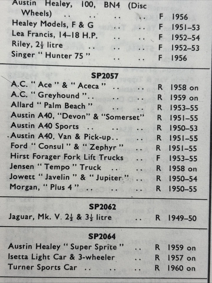 Kit de cilindro de rueda trasera AC Ace & Aceca Allard Palm Beach Morgan +4 NOS Girling Foto 4 de 4