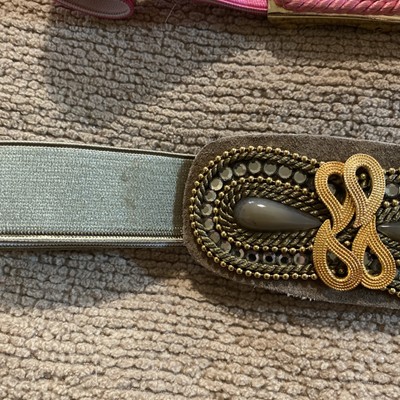 Vintage Charmant Statement Belt Set Of 3 Buckle 1980s. (26  display picture 2