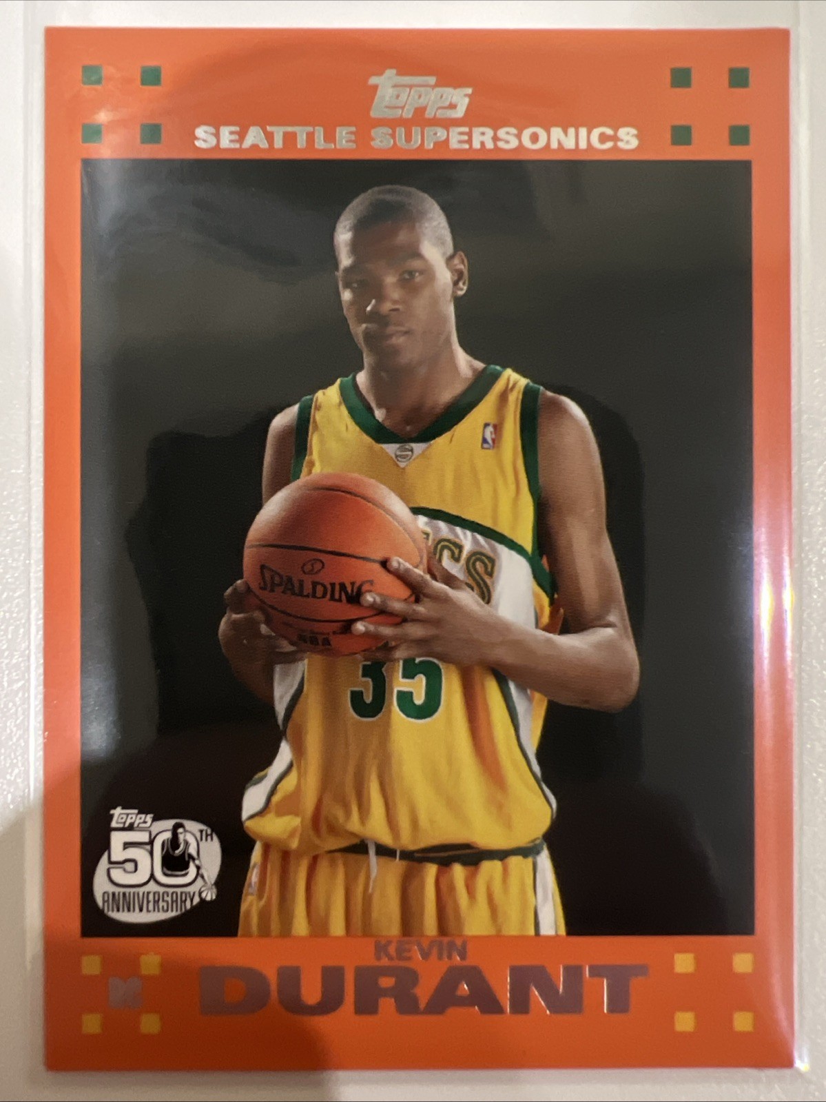 2007-08 Topps Kevin Durant RC Orange #2 of 14