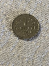 1954 D Germany One 1 Deutsche Mark Copper Nickel German Coin