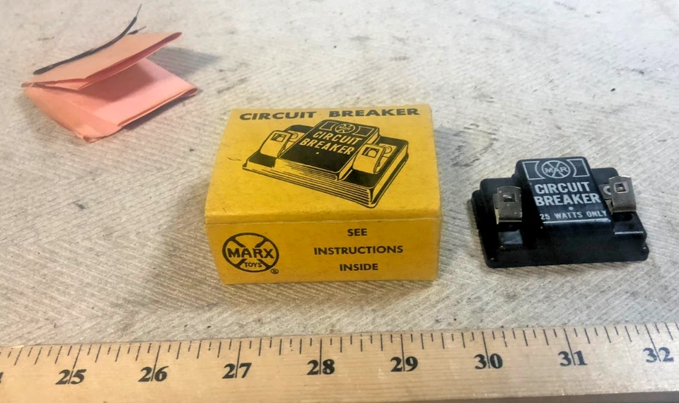 NOS New Marx Boxed Post War Circuit Breaker No. 409 - Complete and Nice!  (C) - Image 3 of 4