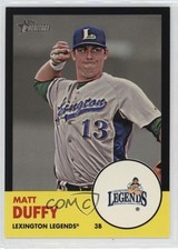 2012 Topps Heritage Minor League Edition Black Border 53/96 Matt Duffy #57 l5w