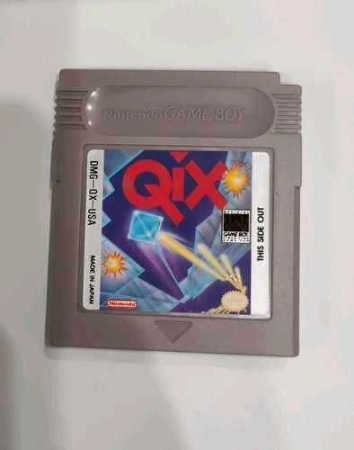 Qix (Nintendo Game Boy, 1990) Auténtico Cartucho de Juego con Estuche - Imagen 3 de 3