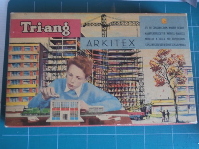 Jeu de construction Tri-ang Arkitex France maquette vintage Lines Frères Calais rare