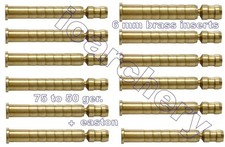 BRASS 6 MM H Break-Off 8-32 Inserts 12 pk.