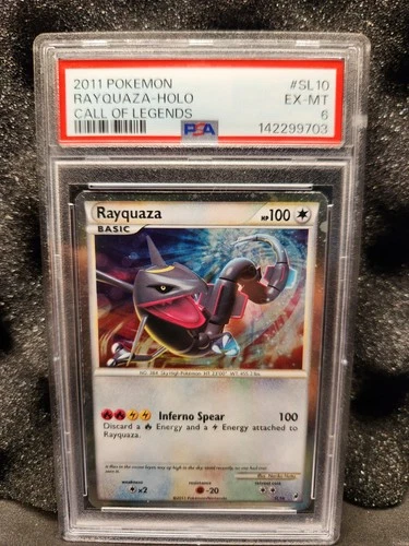 Pokemon Rayquaza Call of Legends Holo Rare #SL10 PSA 6