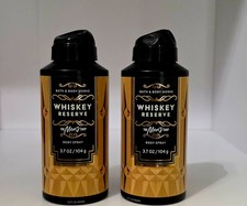 Bath  Body Works Men's Collection Whiskey Reserve Body Spray Set Of 2