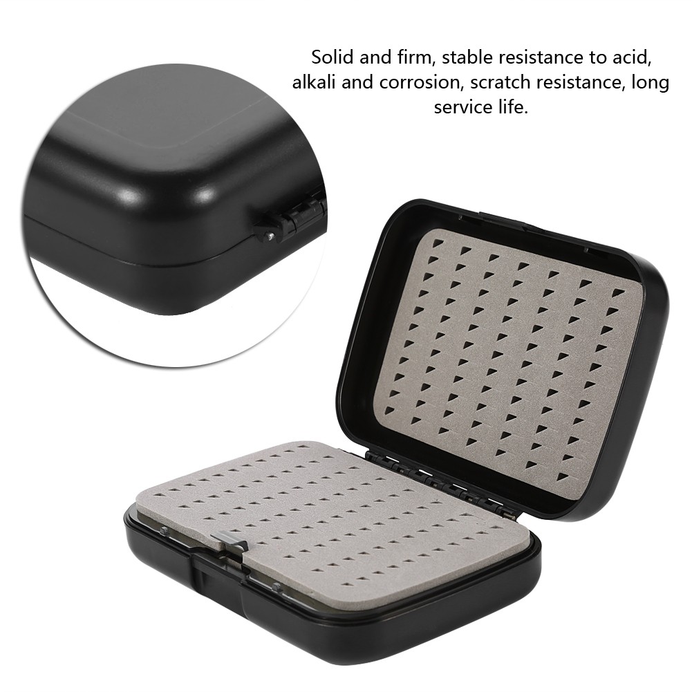 (B)Thickened Waterproof Fly Fishing Bait Lure Hook Tackle Box Storage Case BA
