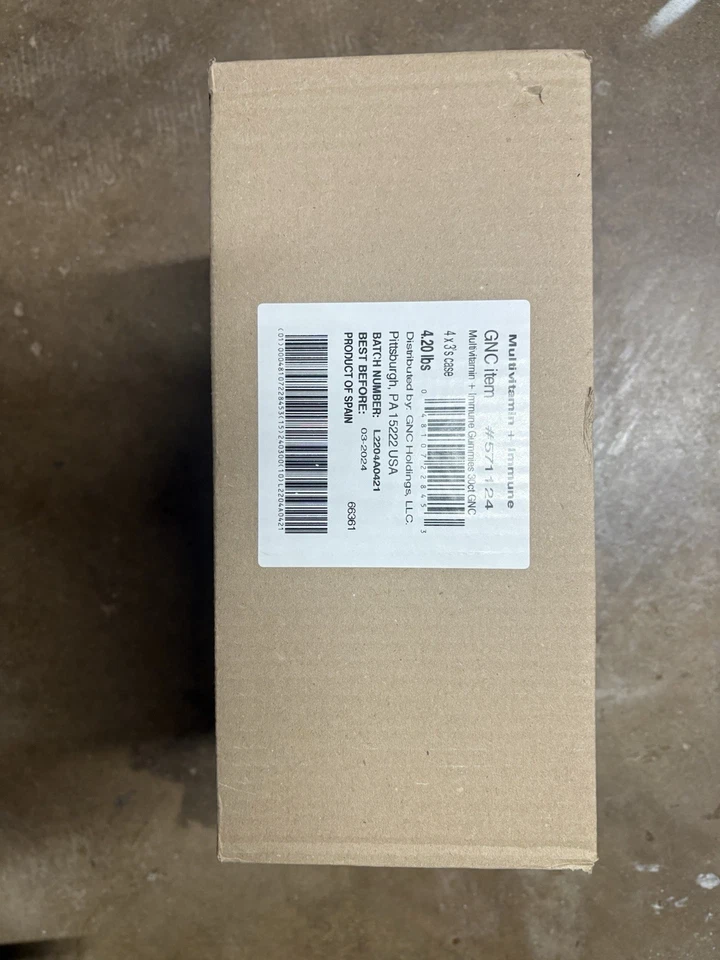 批量包装 – 12 件 GNC 免疫支持多种维生素木乃伊 (30 克拉瓶) — 第 2/3 张图片