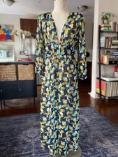 Maxi Vestido Plumero Floral Transparente Kori America Boho Festival Cubre Mediano