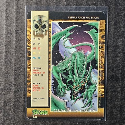 Sandalphon Dragon #049 Spawn Power Cardz TMP. Inc. 1995 LP
