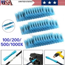 1000X Waterproof Heat Shrink Crimp Butt Wire Connectors Splice Terminals AWG Kit