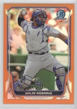 2014 Bowman Chrome Orange Refractor 13/25 Wilin Rosario #153 1j6