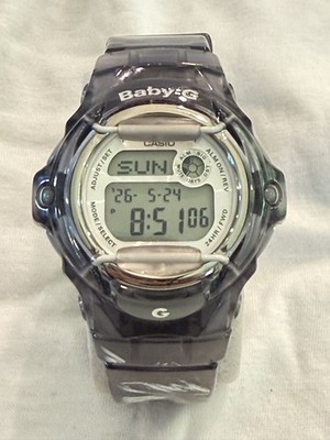 Casio Baby-G Watch Index 43mm Digital Smoke Gray 3252 BG-169R - Excellent 