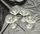 Mikasa Cheers 4-Piece Clear Decorated Martini Glass Set, Assorted Patterns — photo 3