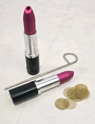 Pink Lipstick Pipe Set of 2 plus Extra screens