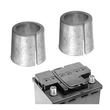 2PCS Car Battery Post Terminal Shims, Lead Automobile Anode Cathode Sleeves, ...