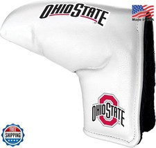 Team Golf NCAA Tour Blade Putter Cover White Magnetic Closure Fits Most