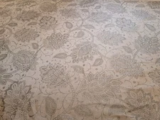 9 Yards 54" W. Robert Allen Decor Fabric Natural Paisley Print Linen Rayon 