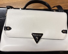 New GUESS Purse NWOT Bag Satchel Crossbody Light Cream White