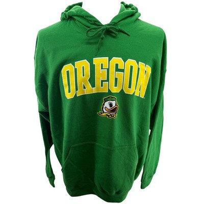 Captivating University Oregon Duck Green Logo Hoodie Sweatshirt XL NEW