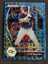 2021 Panini Prizm Draft Picks Luke Waddell Carolina Blue Velocity Prizm #PDP157