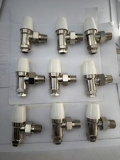 x6 Myson Fullflow 15mm Angled Lockshield Valve Chrome