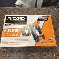 NEW! Ridgid Pneumatic 23 GA Headless Pinner and 18 GA Brad Nailer  (R692PBE) P23