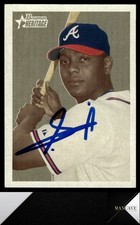 2006 Bowman Heritage #55 Edgar Renteria Auto Signed IP Atlanta Braves