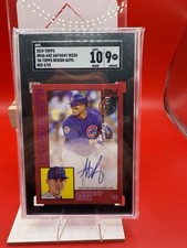 2019 Topps Series 1 1984 Autograph 84A-ARZ Anthony Rizzo Auto Red /25 SGC 9 - 10