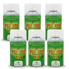 6 INSETTICIDA MOSCHE ZANZARE SPRAY PIRETRO EFFICACE PIRECO