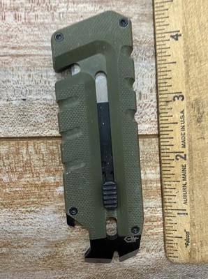 Gerber Prybrid Utility, Pocket Knife with Prybar, Black And Olive Green C