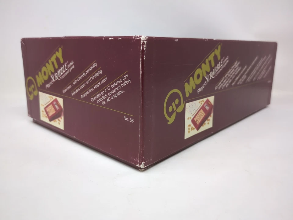 Monty Plays Scrabble Portable Computer Console Game Ritam 1982 Works Vintage  - Image 4 of 4