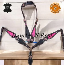 Western Horse Tack Set | Pink With Black Tack set
