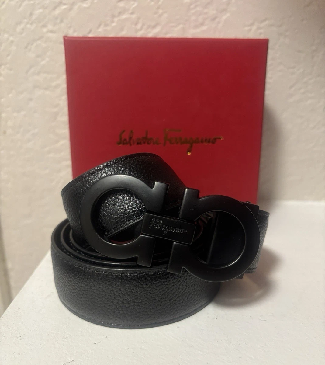 Salvatore Ferragamo Black Belts for Men for sale | eBay