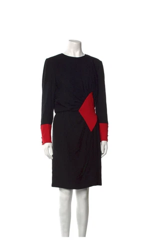 Abito al ginocchio Valentino Night modello colorblock