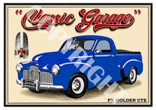 NEW Classic Garage FX Holden Ute tin metal sign