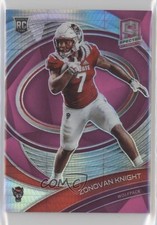 2022 Chronicles Draft Picks Spectra Neon Pink Prizm 24/75 Zonovan Knight 0q7p