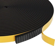 Weather Stripping Door Seal Strip,Black Weatherproof Foam Tape Insulation for Sl