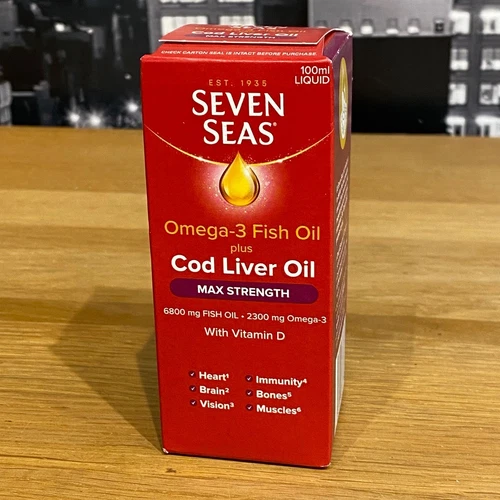🟢 Seven Seas Omega-3 Fish Oil Plus Max Strength Cod Liver Oil 100ml