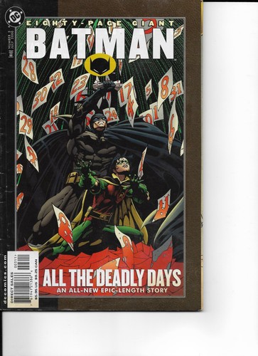 DC Comics: Batman  All The Deadly Days  July 2000 88 page