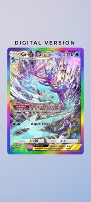 Greninja ex Rainbow 2 star English card - Pokemon tcg pocket - Digital Version