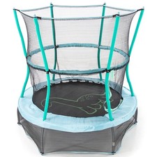55-Inch Bounce-N-Learn Trampoline W/ Enclosure  Sound Stomping Dinosaur
