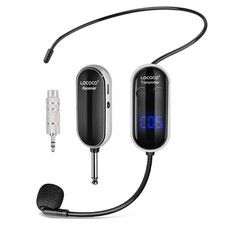 UHF Wireless Headset Microphone System: Mic Headset - Digital Display, Head H...
