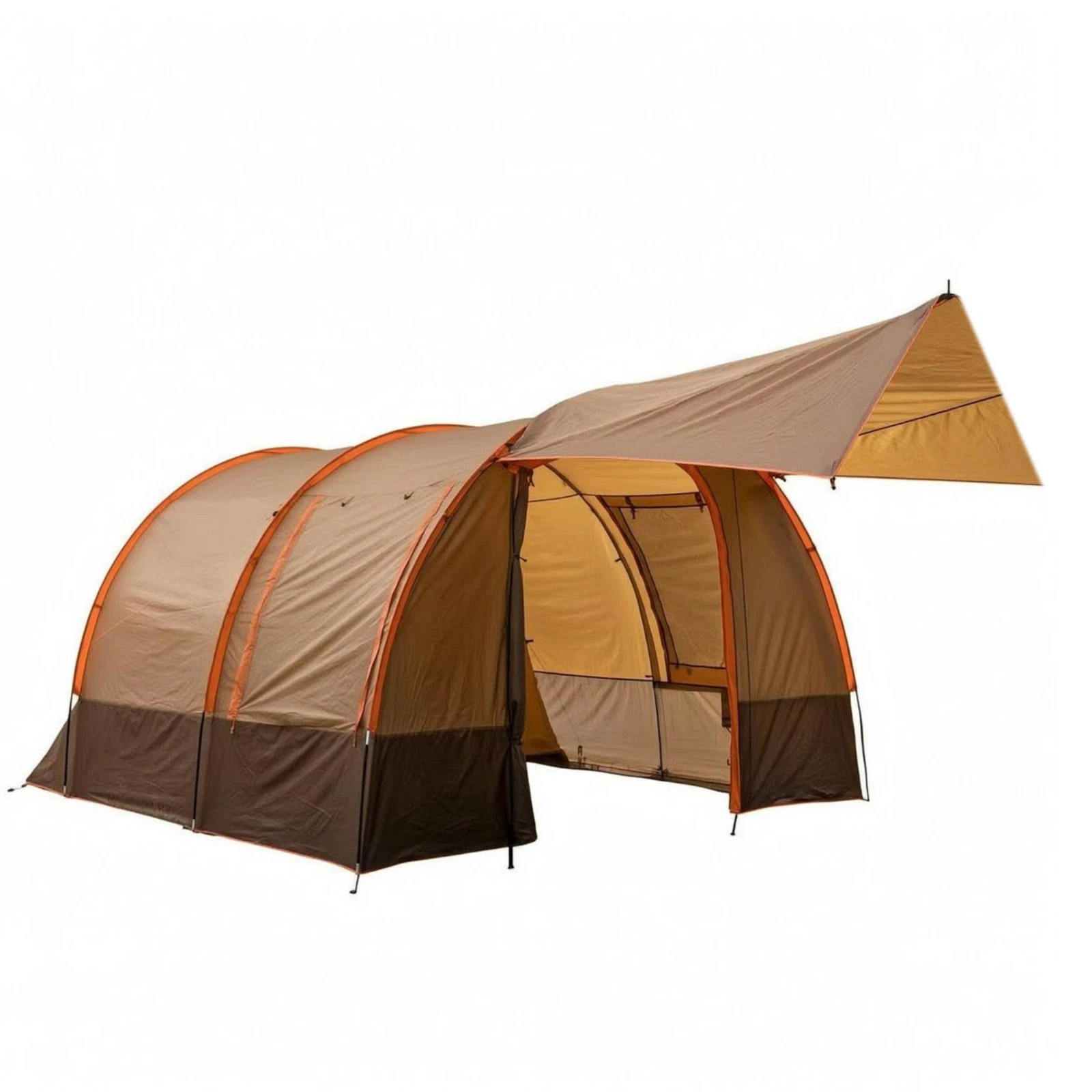 Tunnel Camping Tent Steel Poles Tunnel Tent Waterproof