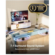 Smart TV Sound Bar with 4 Surround Speakers